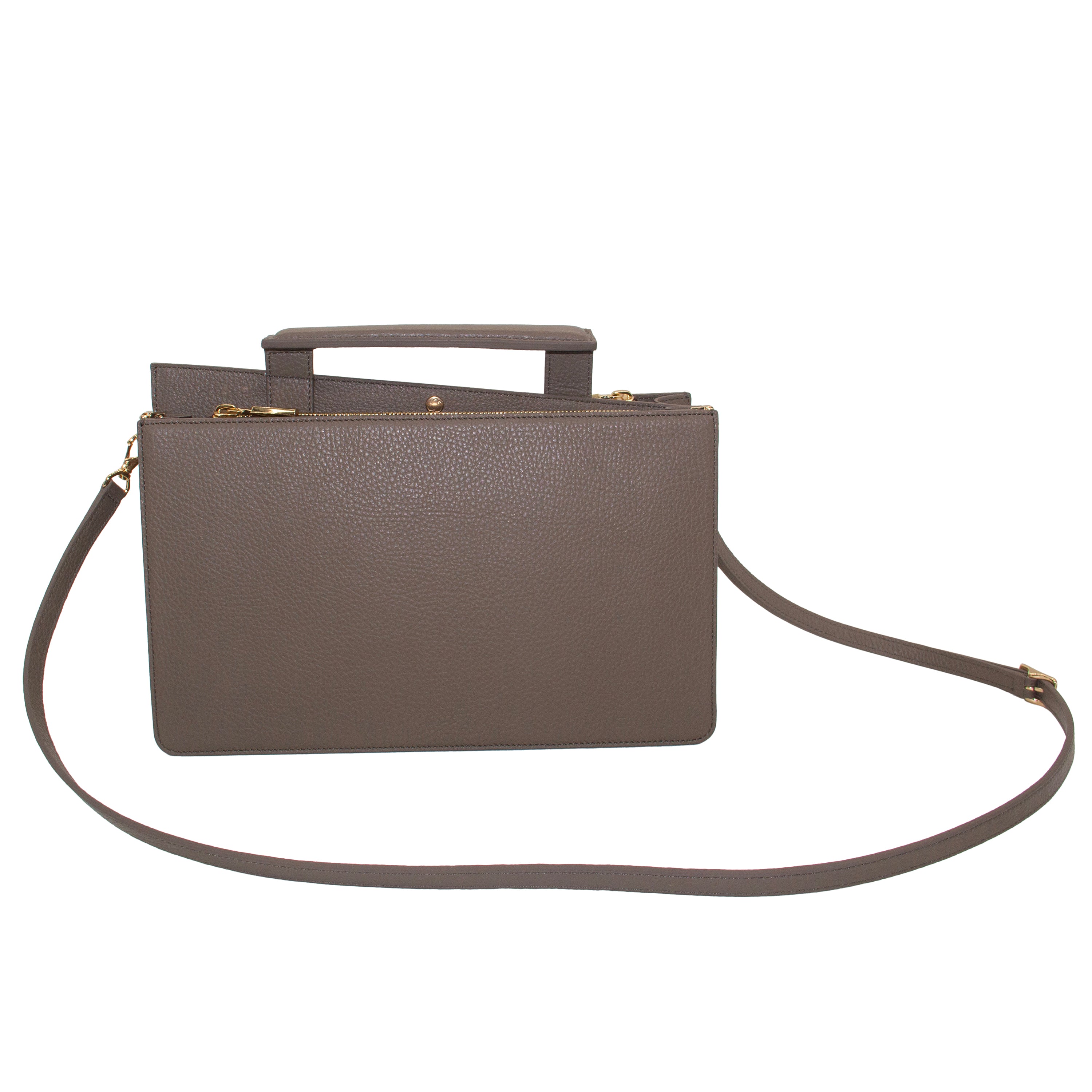 Taupe Dover Top Handle Bag