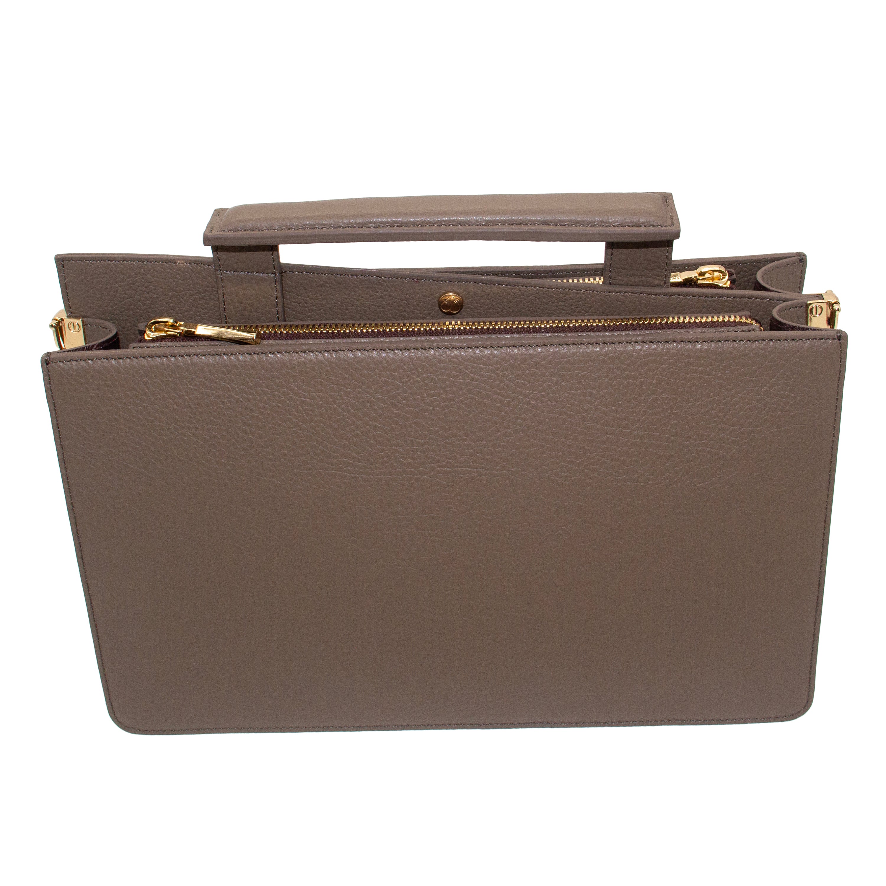 Taupe Dover Top Handle Bag