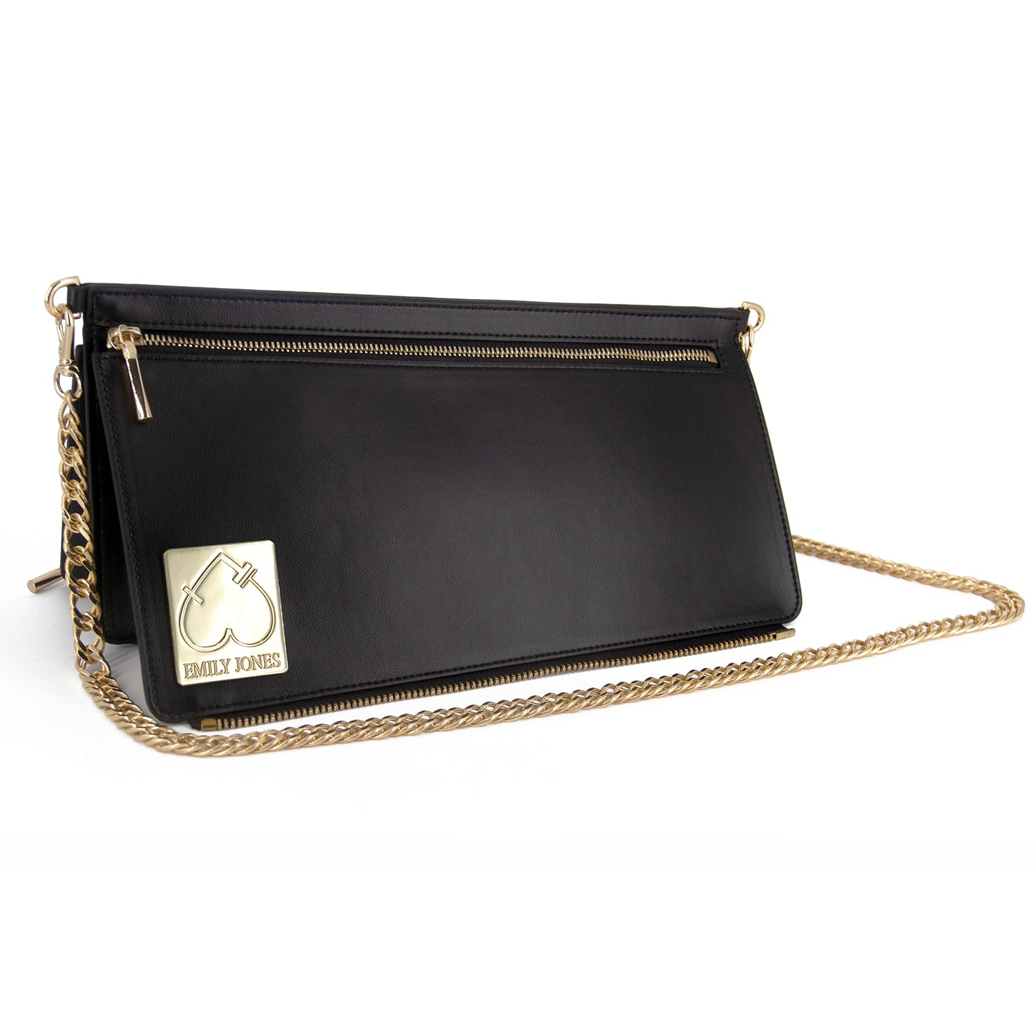 Black Amsterdam Triangle Crossbody Bag