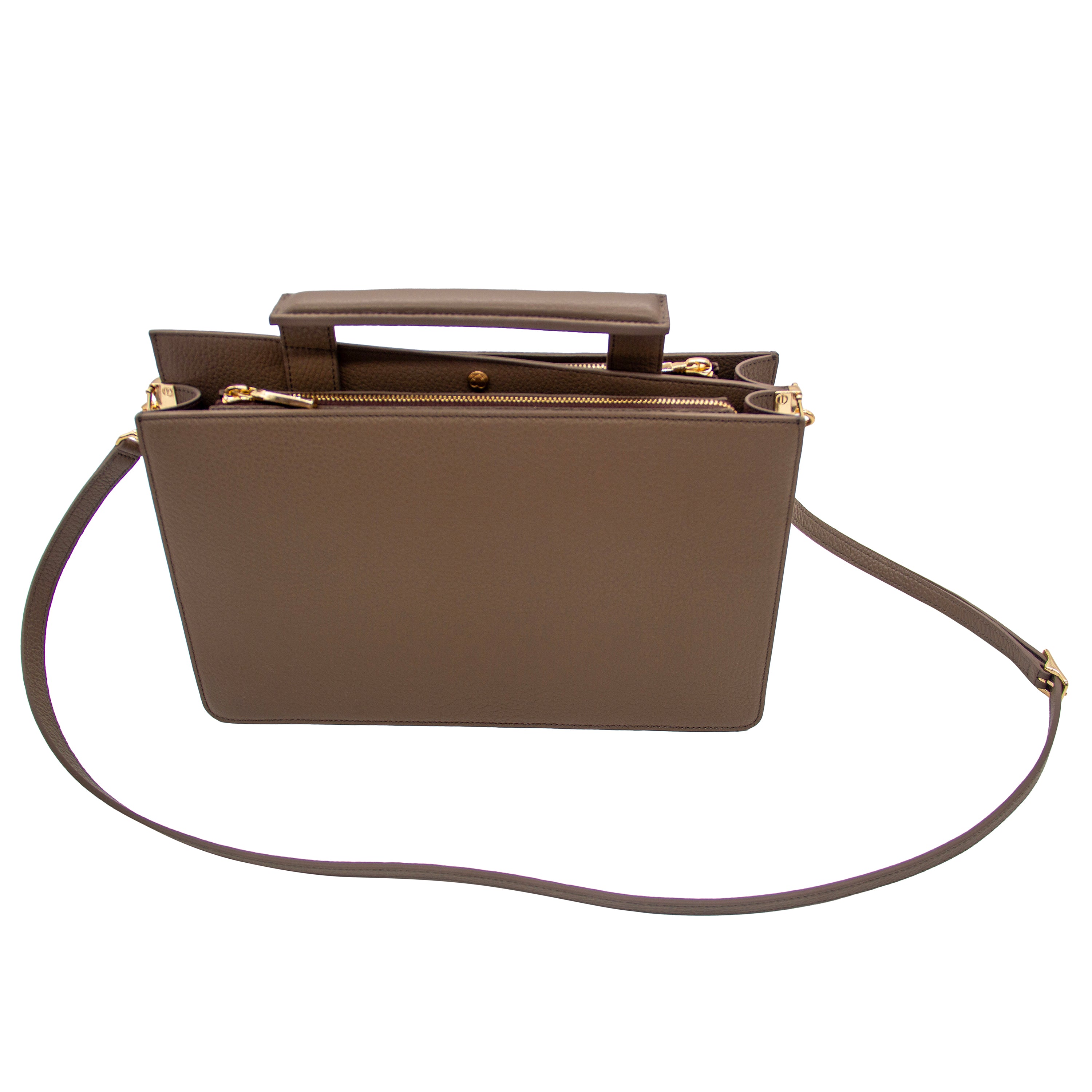 Taupe Dover Top Handle Bag
